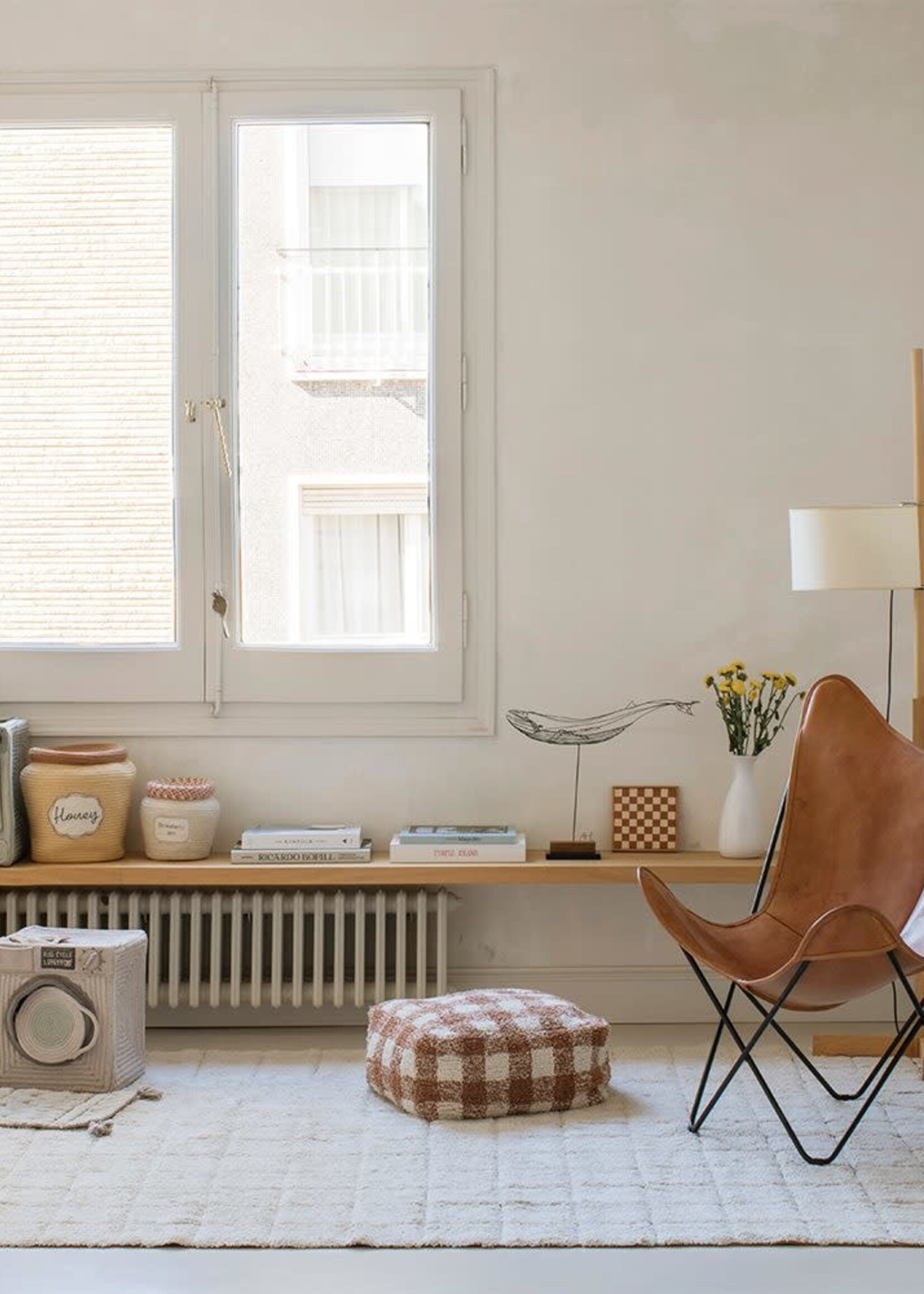 Lorena Canals Poef Vichy toffee, Lorena Canals