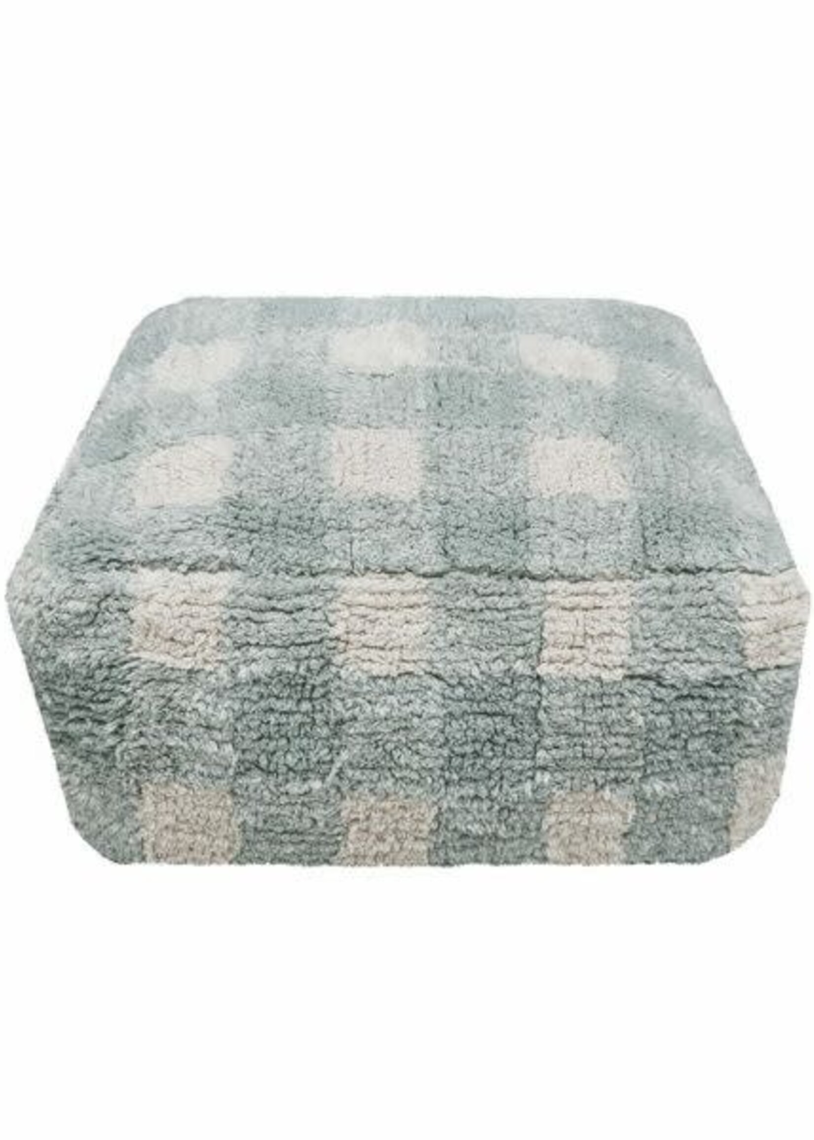 Lorena Canals Poef Vichy,  blue sage Lorena Canals