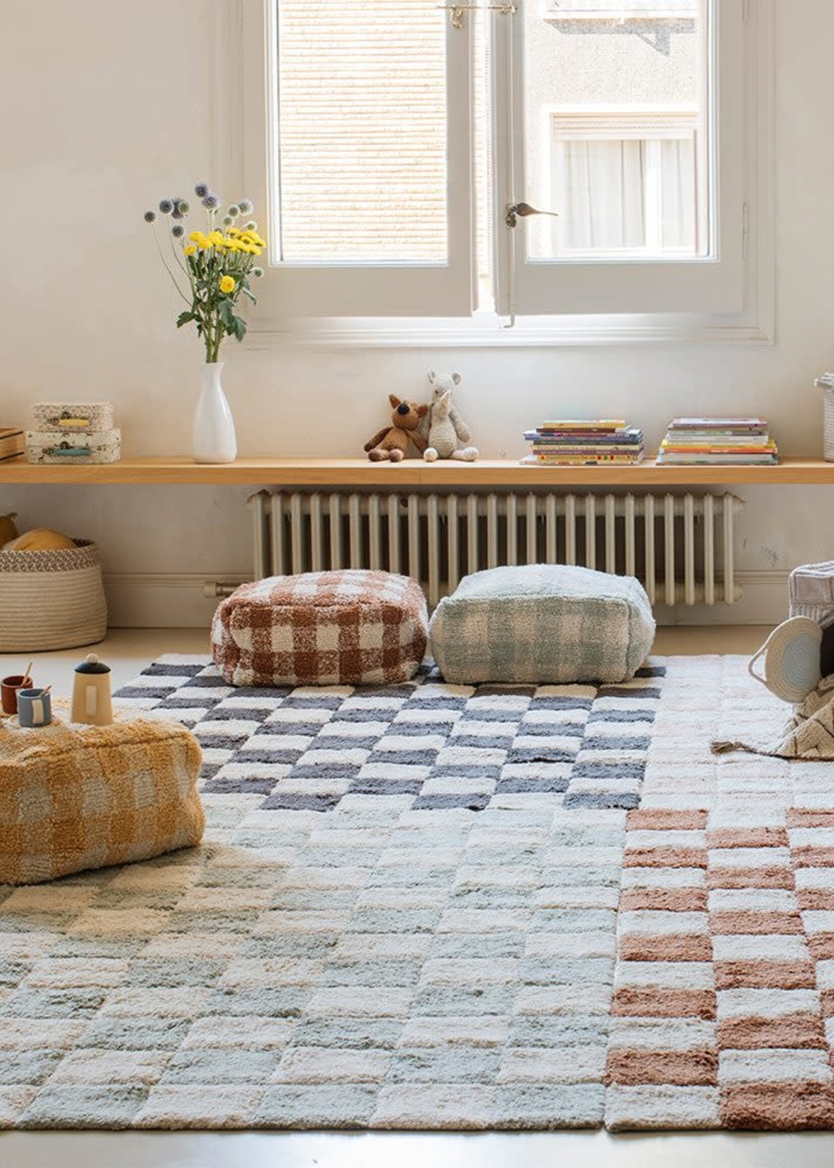 Lorena Canals Poef Vichy,  blue honey Lorena Canals