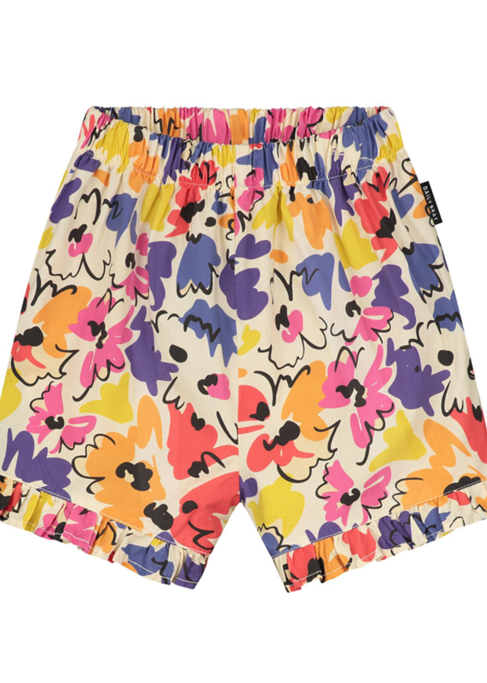 Daily Brat Augusta shorts painted flower,Daily Brat