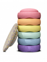 Stapelstein Rainbow set Pastel, Stapelstein
