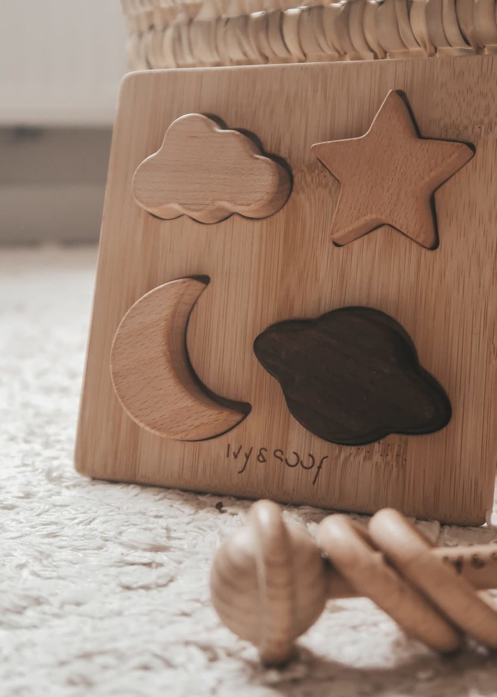 Ivy & Soof Houten Baby Puzzel, Ivy & Soof
