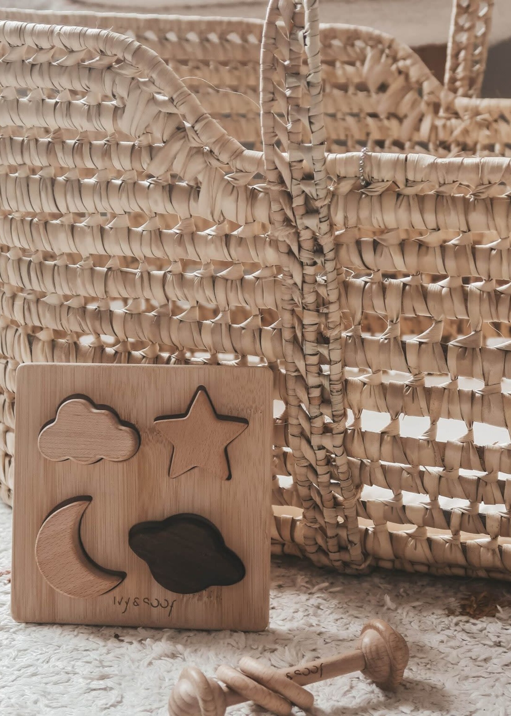 Ivy & Soof Houten Baby Puzzel, Ivy & Soof