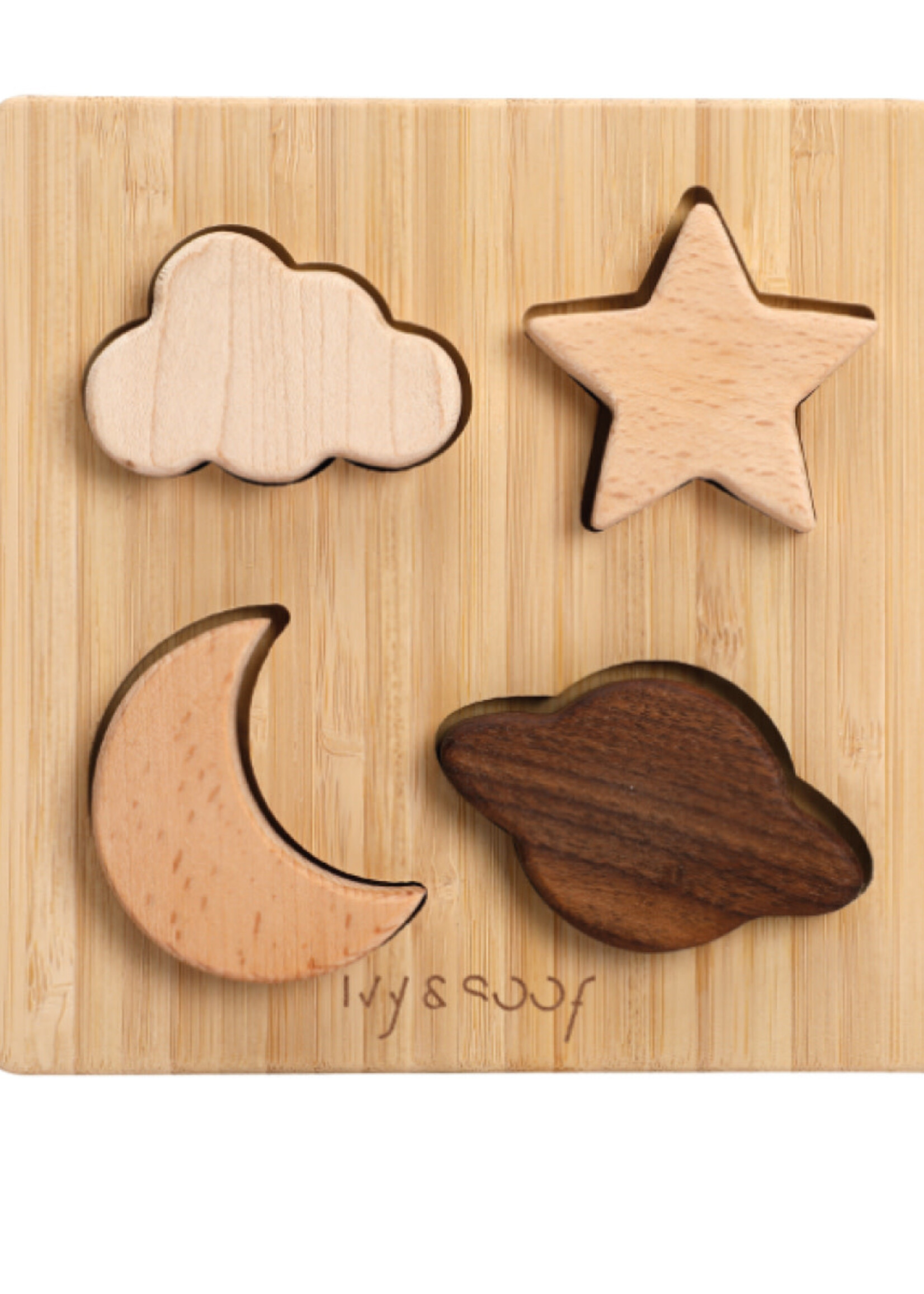 Ivy & Soof Houten Baby Puzzel, Ivy & Soof