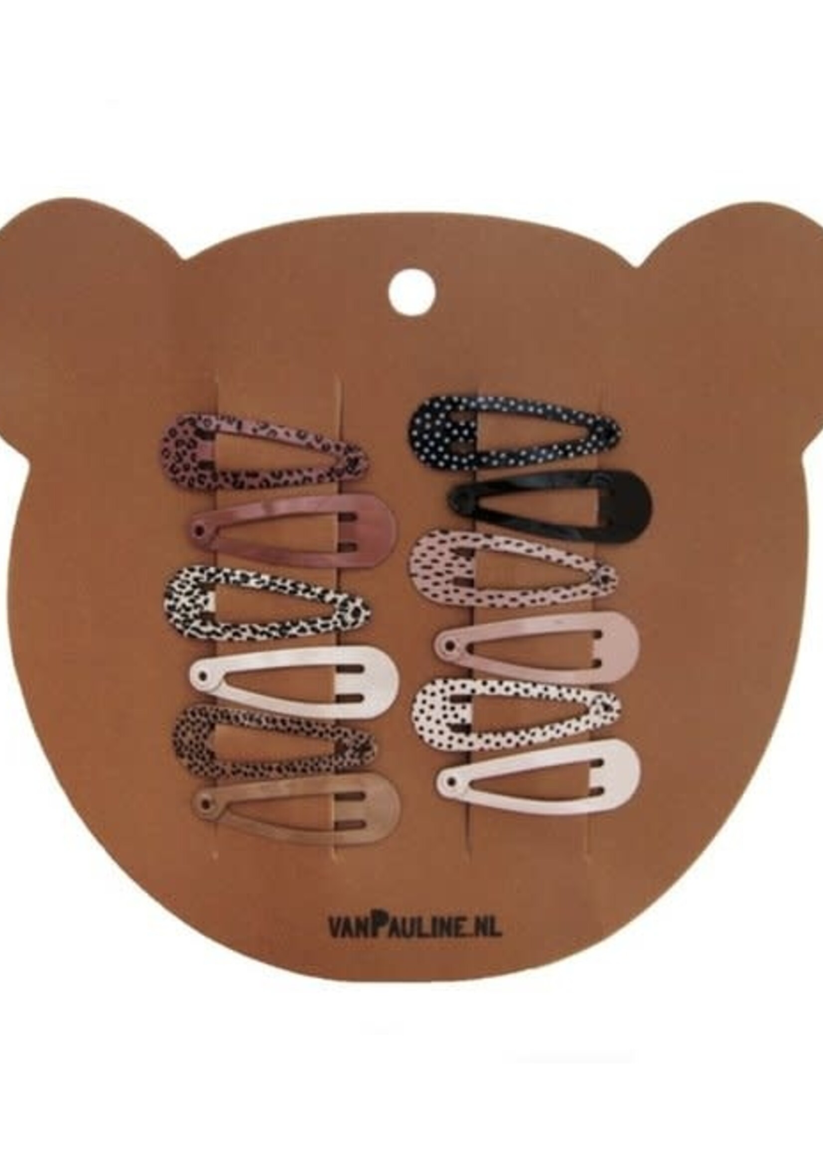 Van Pauline Hairclips Bear 3 cm, Van Pauline
