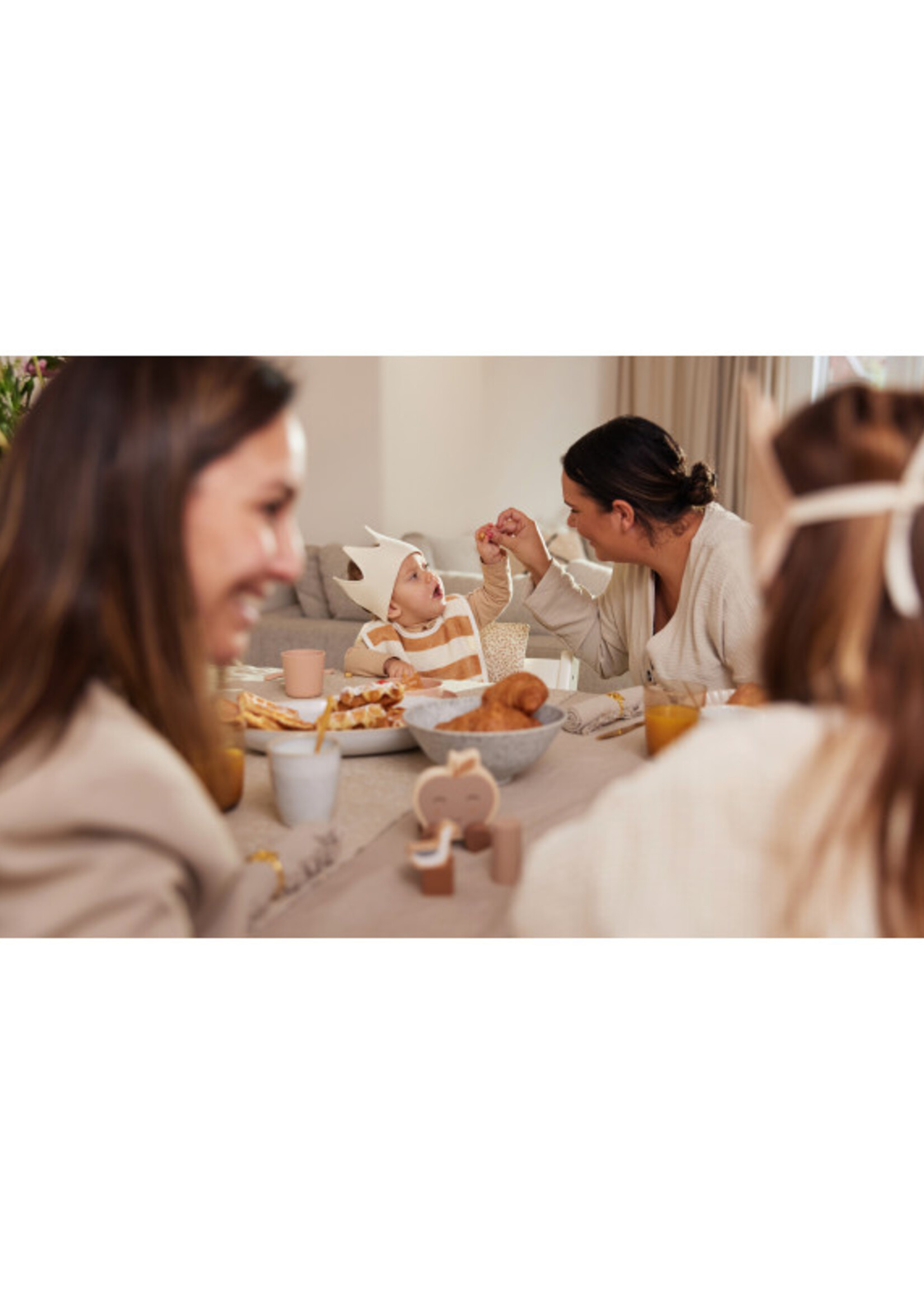 Jollein Kroon baby Ivory (borduren mogelijk), Jollein