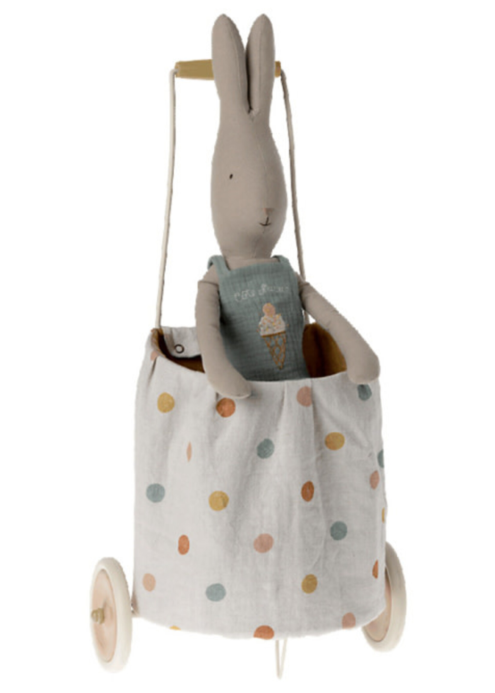 Maileg Trolley multidot yellow, Maileg