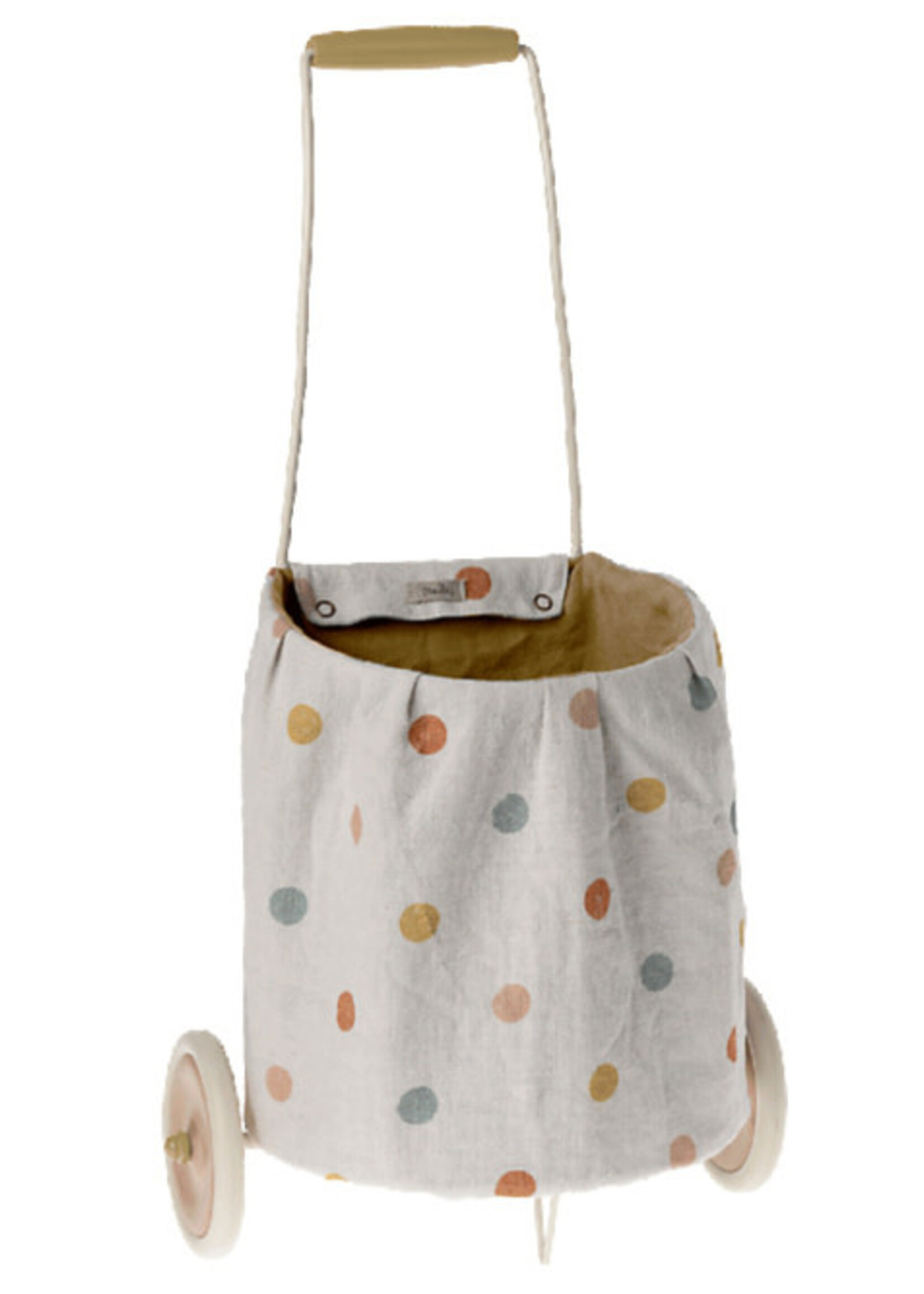 Maileg Trolley multidot yellow, Maileg