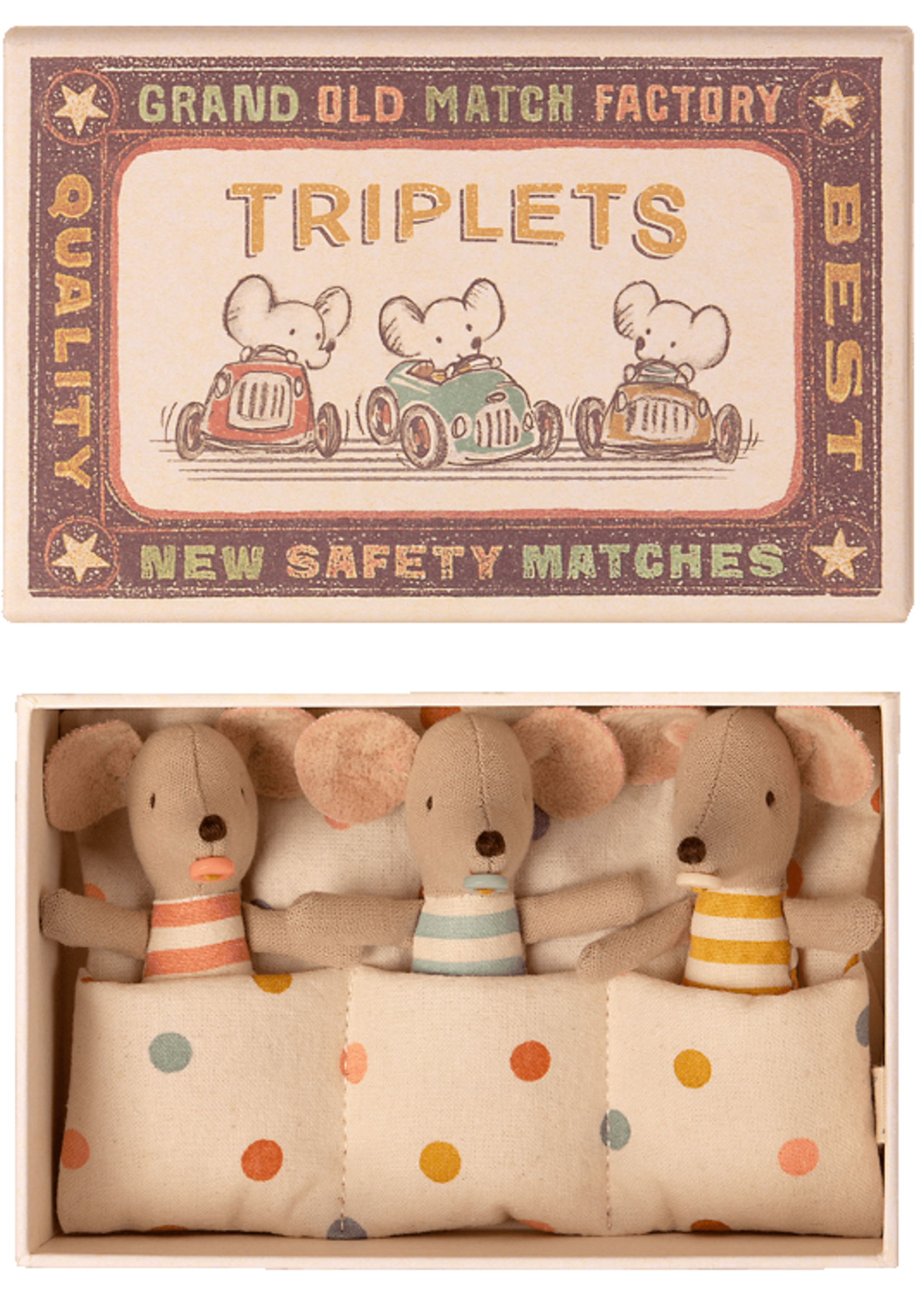 Maileg Babymice in box triplets, maileg