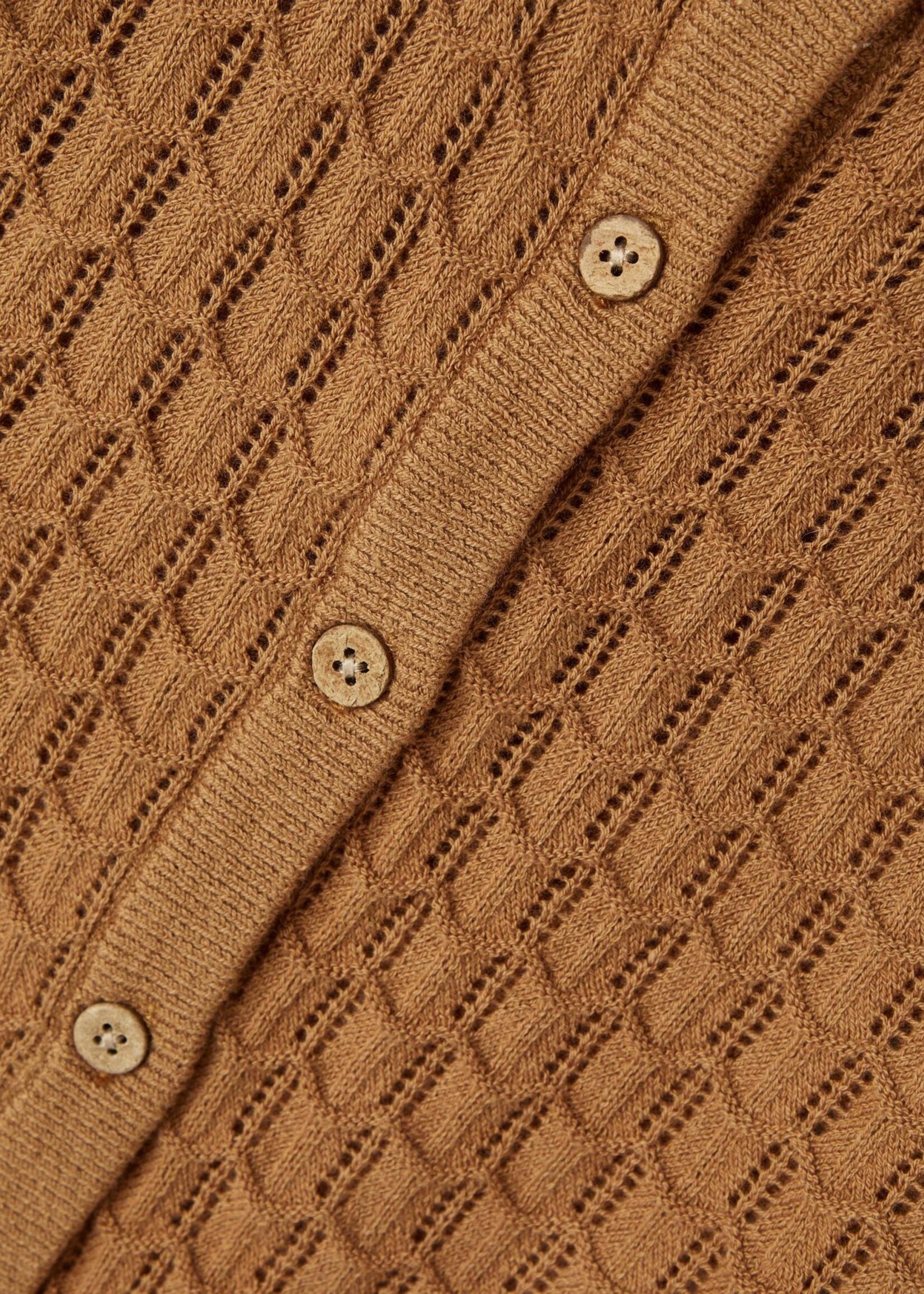 Lil Atelier Dija Loose knit cardigan Chipmunk, Lil Atelier