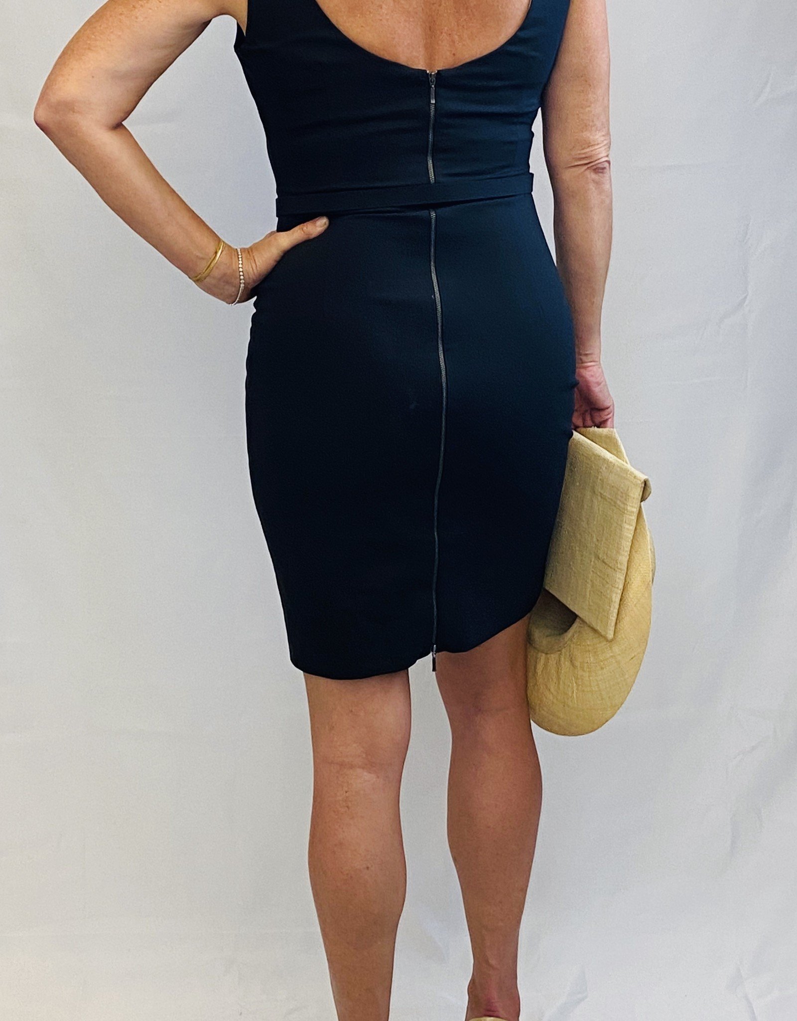 ACCESS ABBEE ACCESS SLEEVELESS PENCIL DRESS 3077-108 WITH FULL ZIP BACK