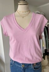 COSTER COPENHAGEN BASIC V-NECK ORCHID PINK 620 T-SHIRT B0022 / CCH1101 COSTER