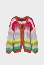 FRNCH KNITTED GILET JACKET  "LOBELIA" MS21-06 MS21-65 BY FRNCH