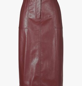 FRNCH PLEATHER PENCIL SKIRT  " EDLINE " F11701  BY FRNCH