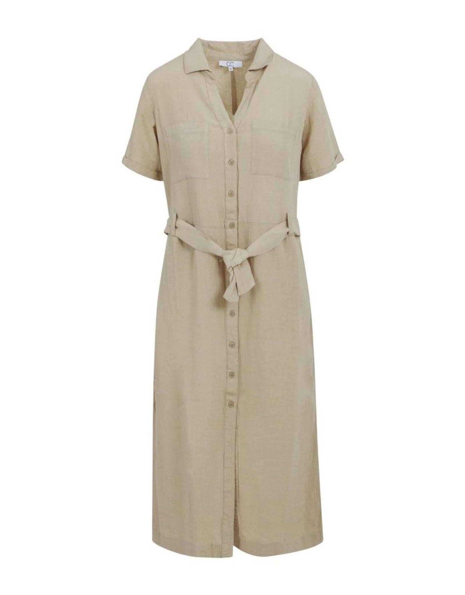 CCH5504 LINEN SAFARI DRESS BY COSTER - Annabel’s Too