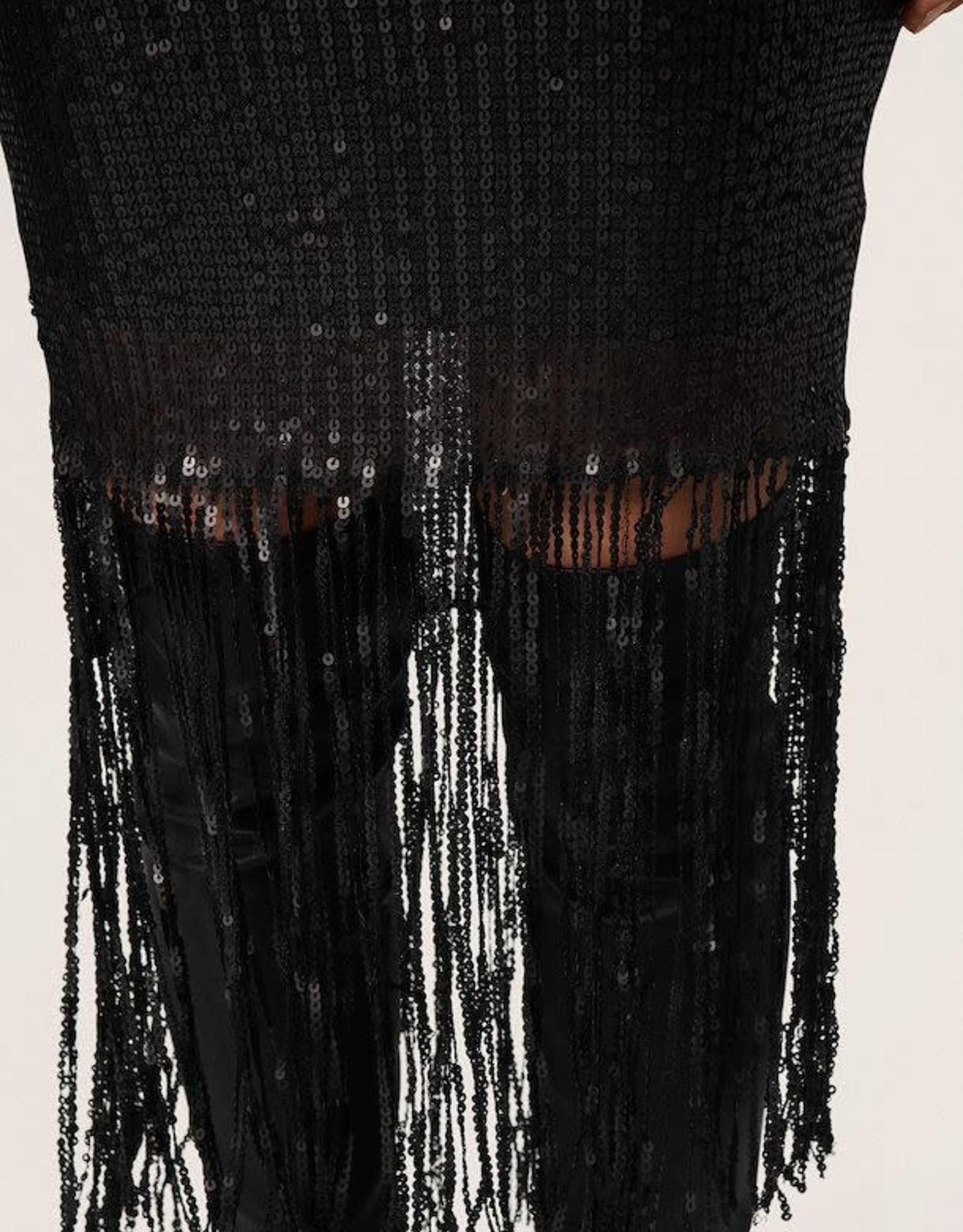 SOAKED NICOLE SEQUIN SKIRT W FRINGE BY SOAKED 30404450