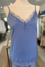 SAINT TROPEZ ASH CAMISOLE TOP W LACE SAINT TROPEZ R1071