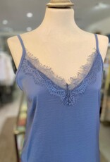 SAINT TROPEZ ASH CAMISOLE TOP W LACE SAINT TROPEZ R1071