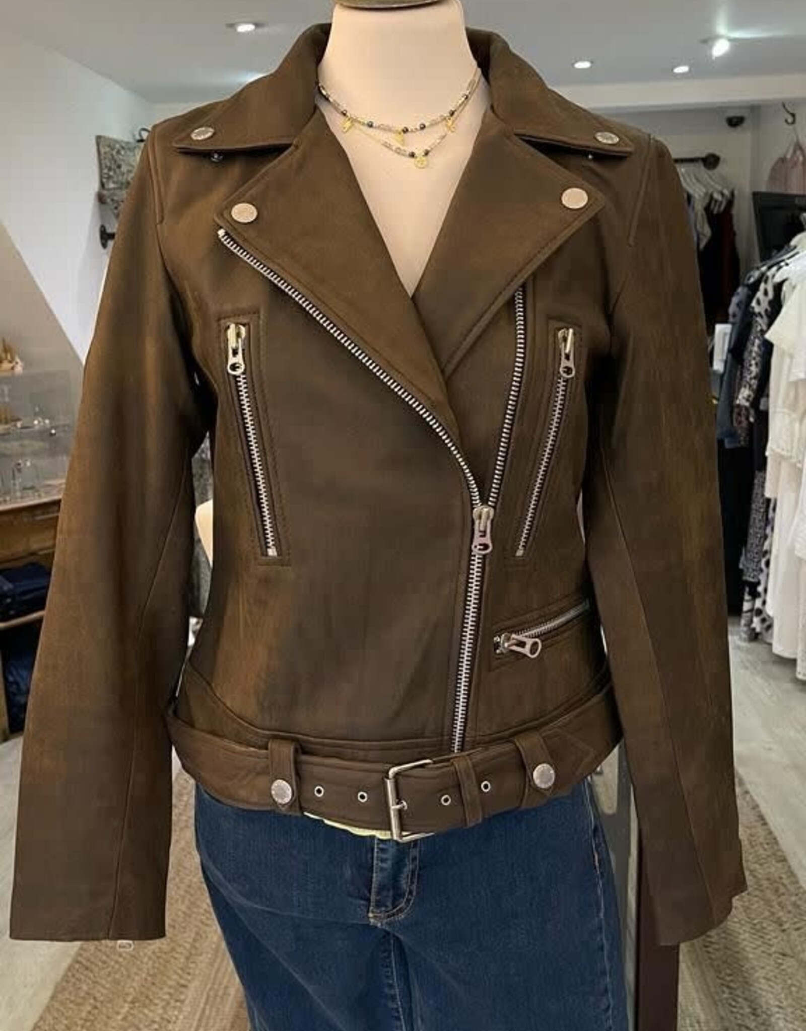 MOSMOSH ALMINA  LEATHER JACKET 156840 W23