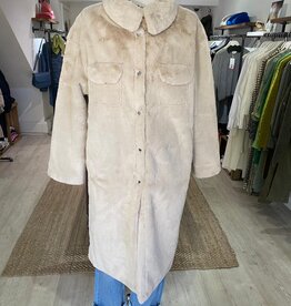 MOLLIOLLI MOLLIOLLI COCO SHEARLING BONDING COAT VEGAN