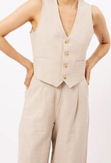 FRNCH ALIX LINEN WAISTCOAT F12587 BY FRNCH SS24