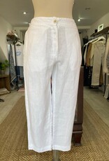 HARIS LINEN OF GREECE HARIS LINEN HIGH WAISTED CURVE TROUSERS PNT1725