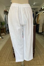 HARIS LINEN OF GREECE HARIS LINEN HIGH WAISTED CURVE TROUSERS PNT1725