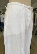 HARIS LINEN OF GREECE HARIS LINEN WIDE LEG  HIGH WAISTED TROUSERS PNT7018