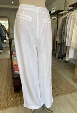 HARIS LINEN OF GREECE HARIS LINEN WIDE LEG  HIGH WAISTED TROUSERS PNT7018