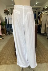 HARIS LINEN OF GREECE HARIS LINEN WIDE LEG  HIGH WAISTED TROUSERS PNT7018