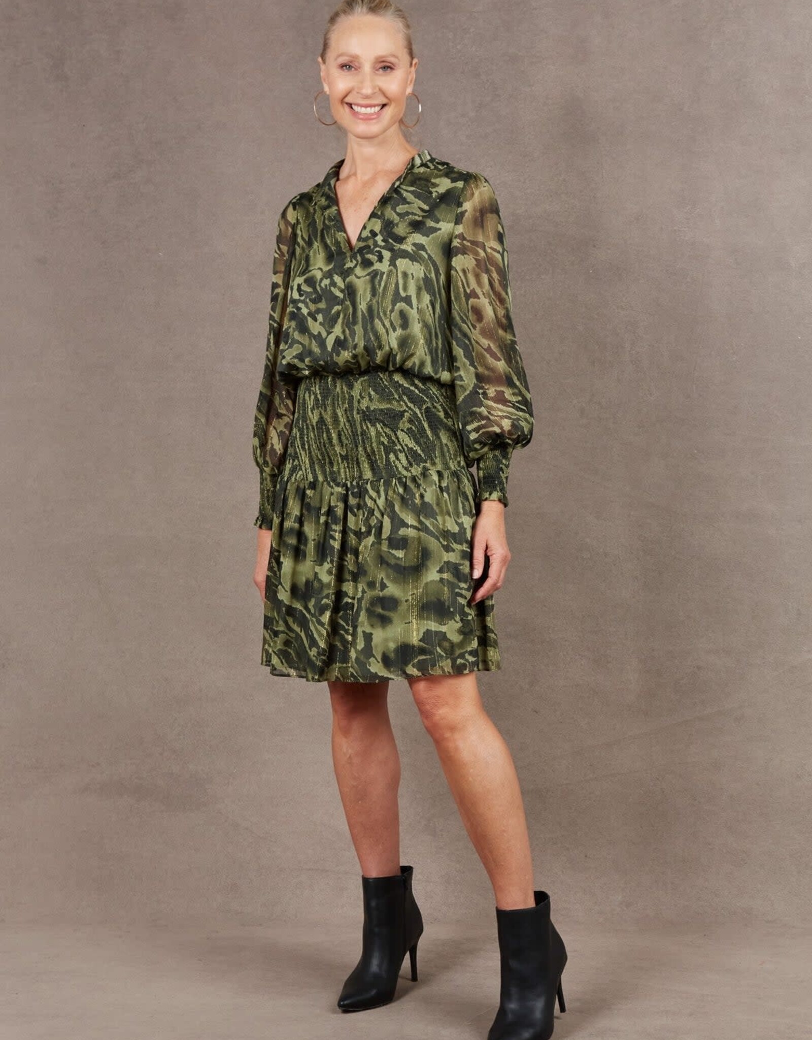 EB&IVE BANTU DRESS IN FERN BY EB & IVE