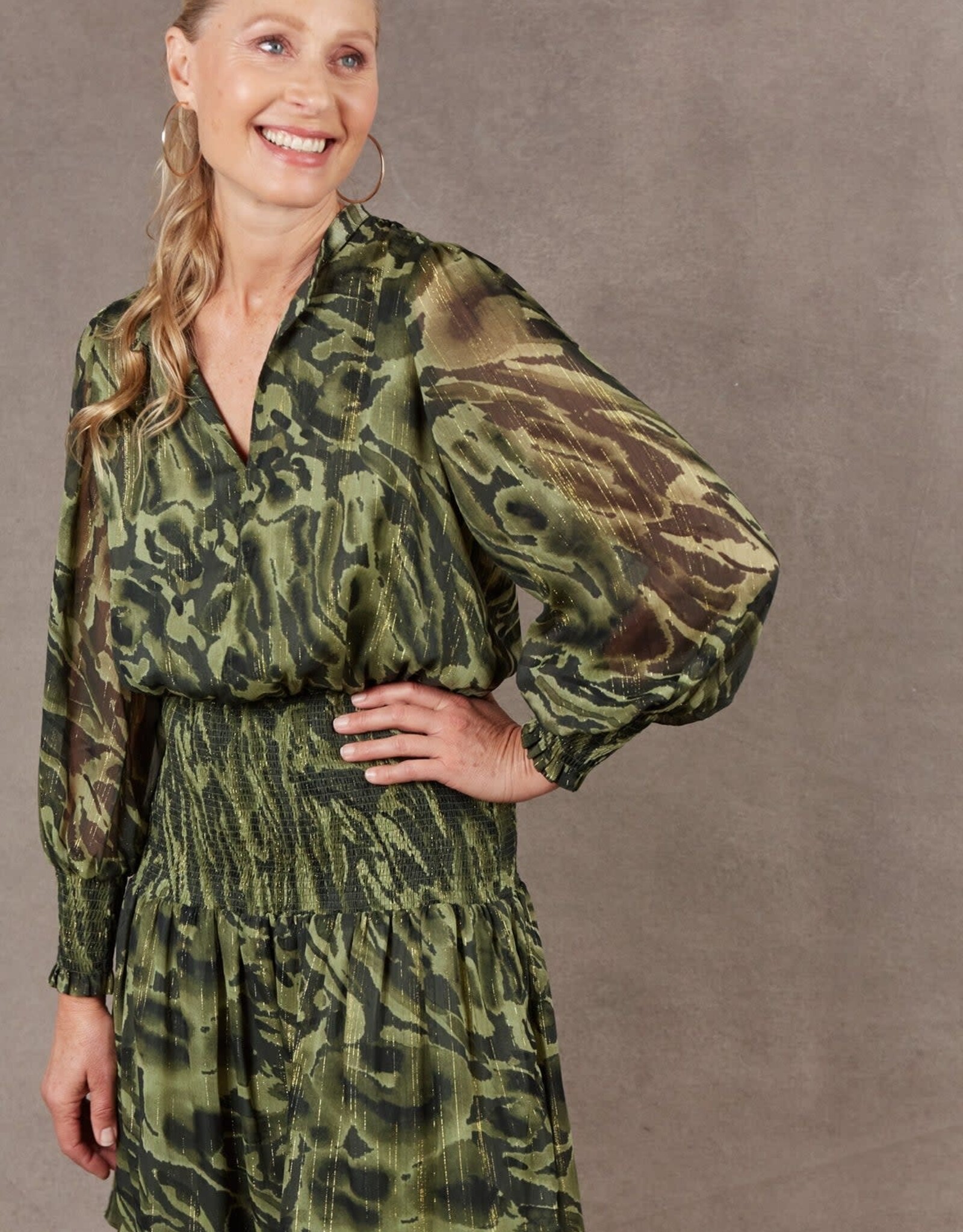 EB&IVE BANTU DRESS IN FERN BY EB & IVE