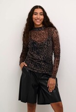 KAFFE KAJOHANNE LS  NETTED T-SHIRT BY KAFFE