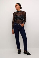 KAFFE KAJOHANNE LS  NETTED T-SHIRT BY KAFFE