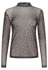 KAFFE KAJOHANNE LS  NETTED T-SHIRT BY KAFFE