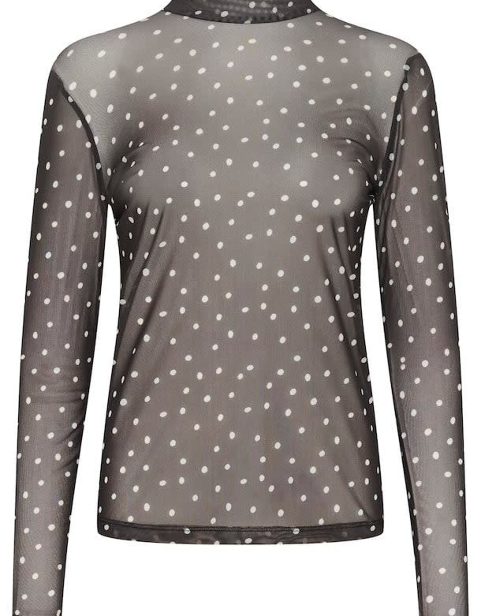 KAFFE KAJOHANNE LS  NETTED T-SHIRT BY KAFFE