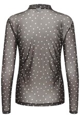KAFFE KAJOHANNE LS  NETTED T-SHIRT BY KAFFE