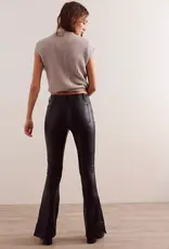 FREE PEOPLE LEVEL UP VEGAN BOOTCUT TROUSERS