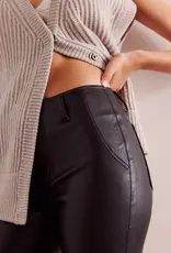 FREE PEOPLE LEVEL UP VEGAN BOOTCUT TROUSERS