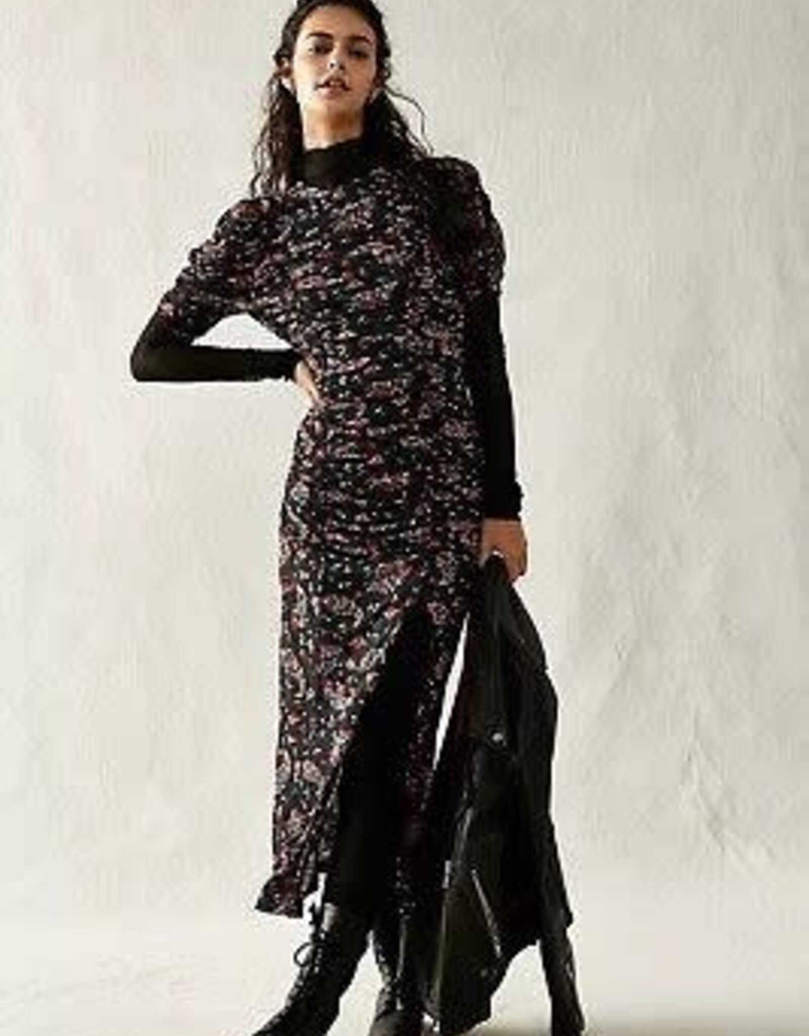 FREE PEOPLE BRIELLA MIDI DRESS BY FREE PEOPLE