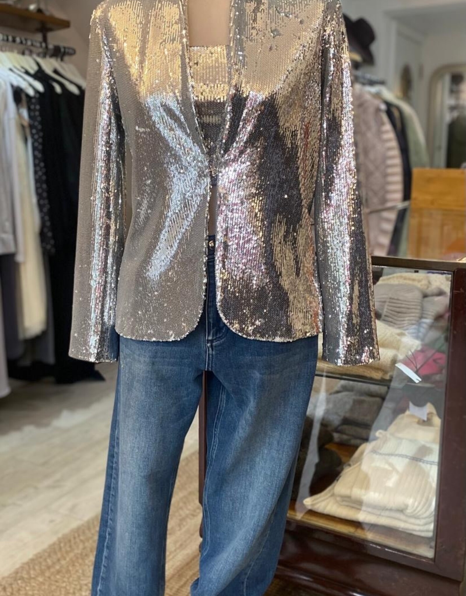 EMME BY MAX MARA EMME FORMIA  SEQUIN JACKET
