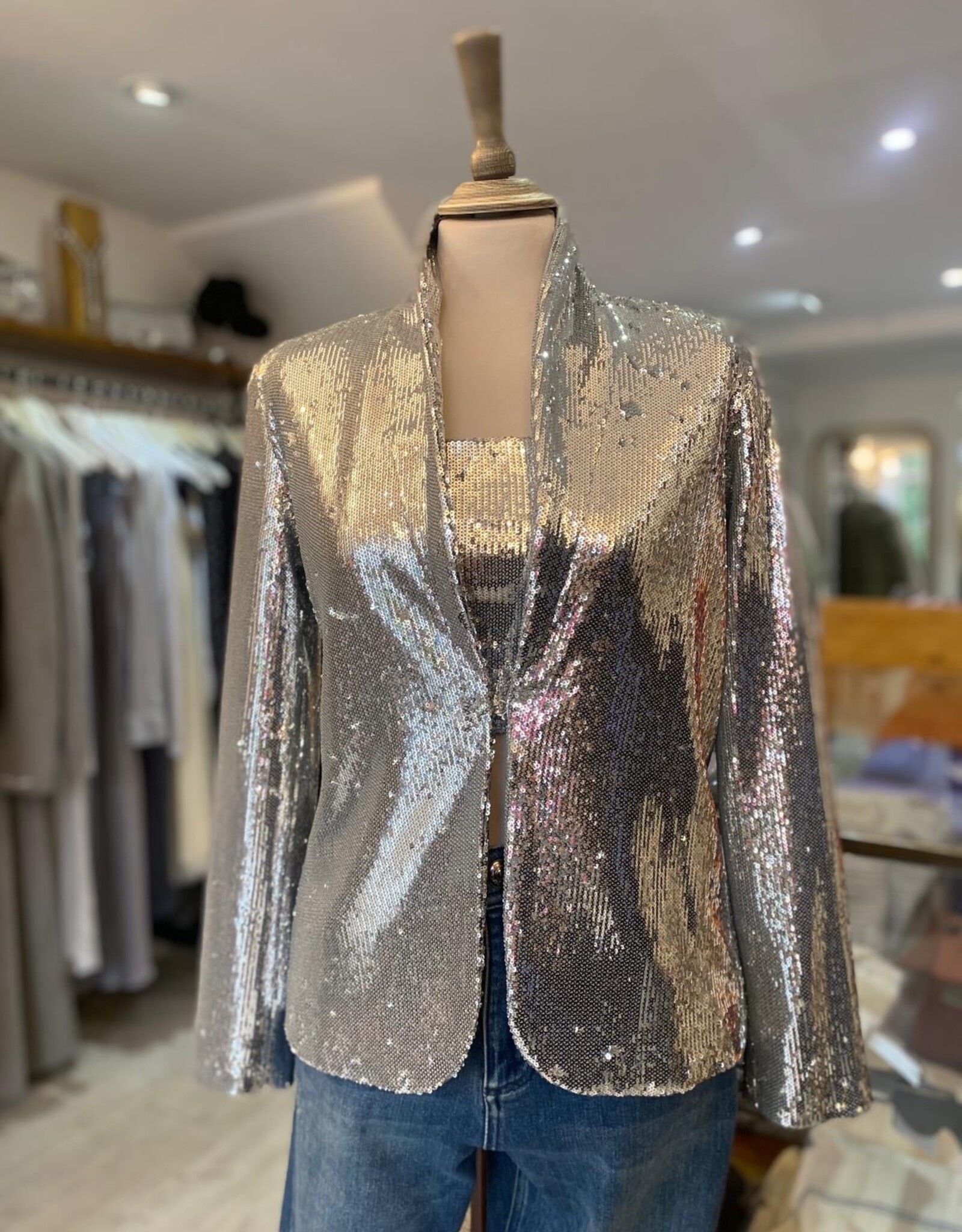 EMME BY MAX MARA EMME FORMIA  SEQUIN JACKET