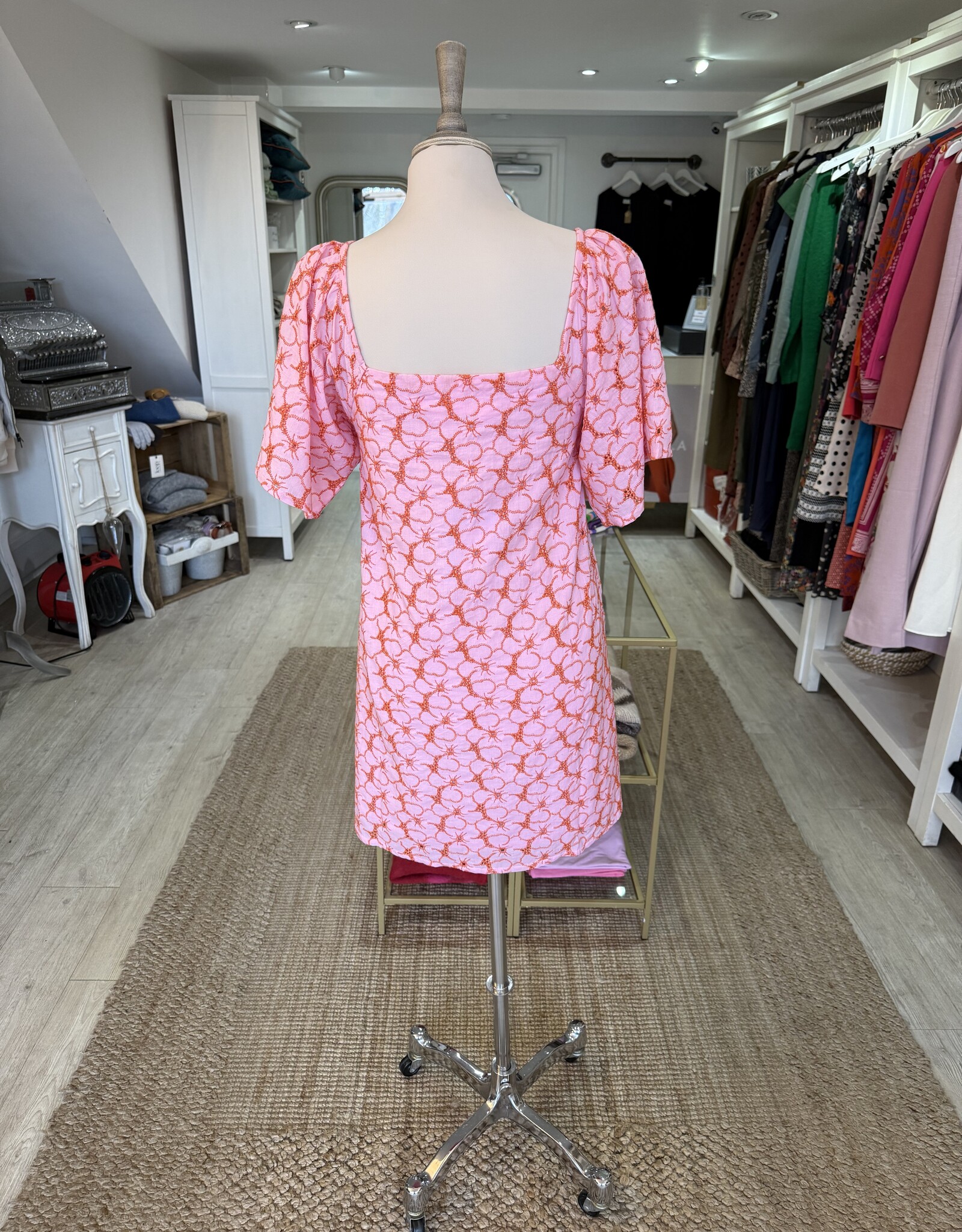 COMPANIA FANTASTICA SHORT EMBROIDERED DRESS 51C/41025