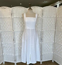 HARIS LINEN OF GREECE MIDI SUNDRESS