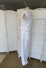 HARIS LINEN OF GREECE WIDE LEGGED PANTS WITH ELASTICATED WAIST