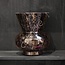 Vase amber & black glass 30x30x35