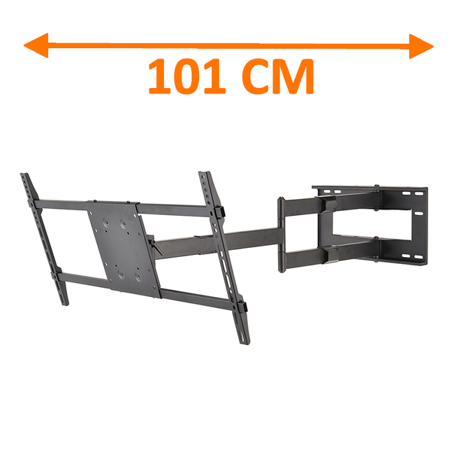 DQ  Reach XXL 101 cm Extra Lange TV Beugel Zwart