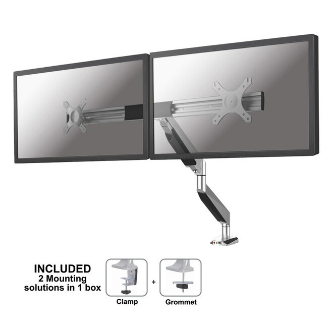 Neomounts NM-D725DXSILVER Monitorbeugel