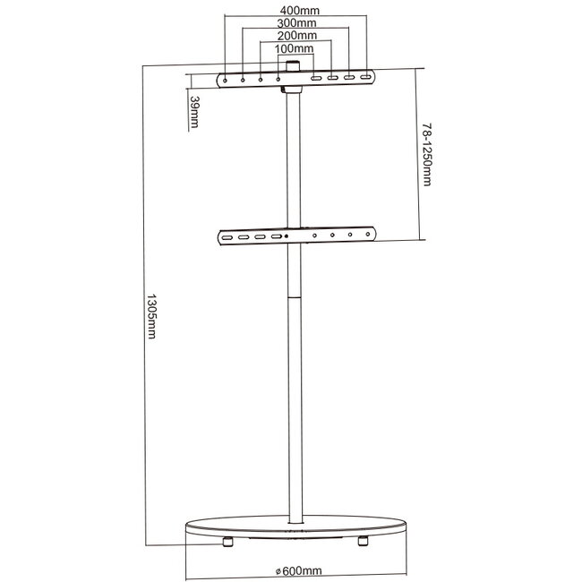 XTRARM  Arius TV Standaard Beuken Houtprint