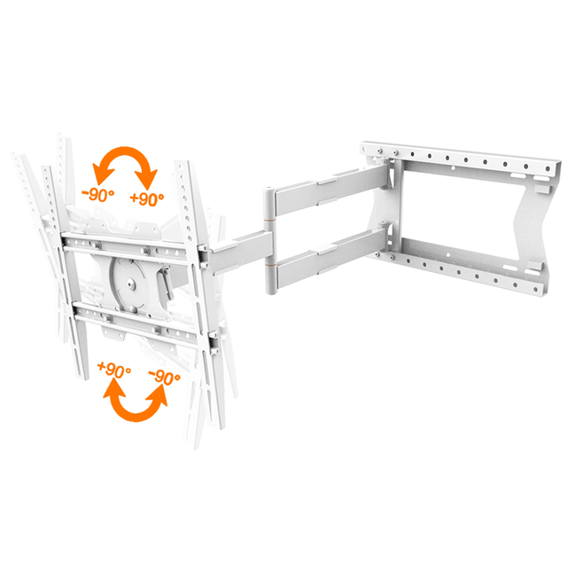 XTRARM  Tantal 80 cm Flex 400 TV Beugel Wit